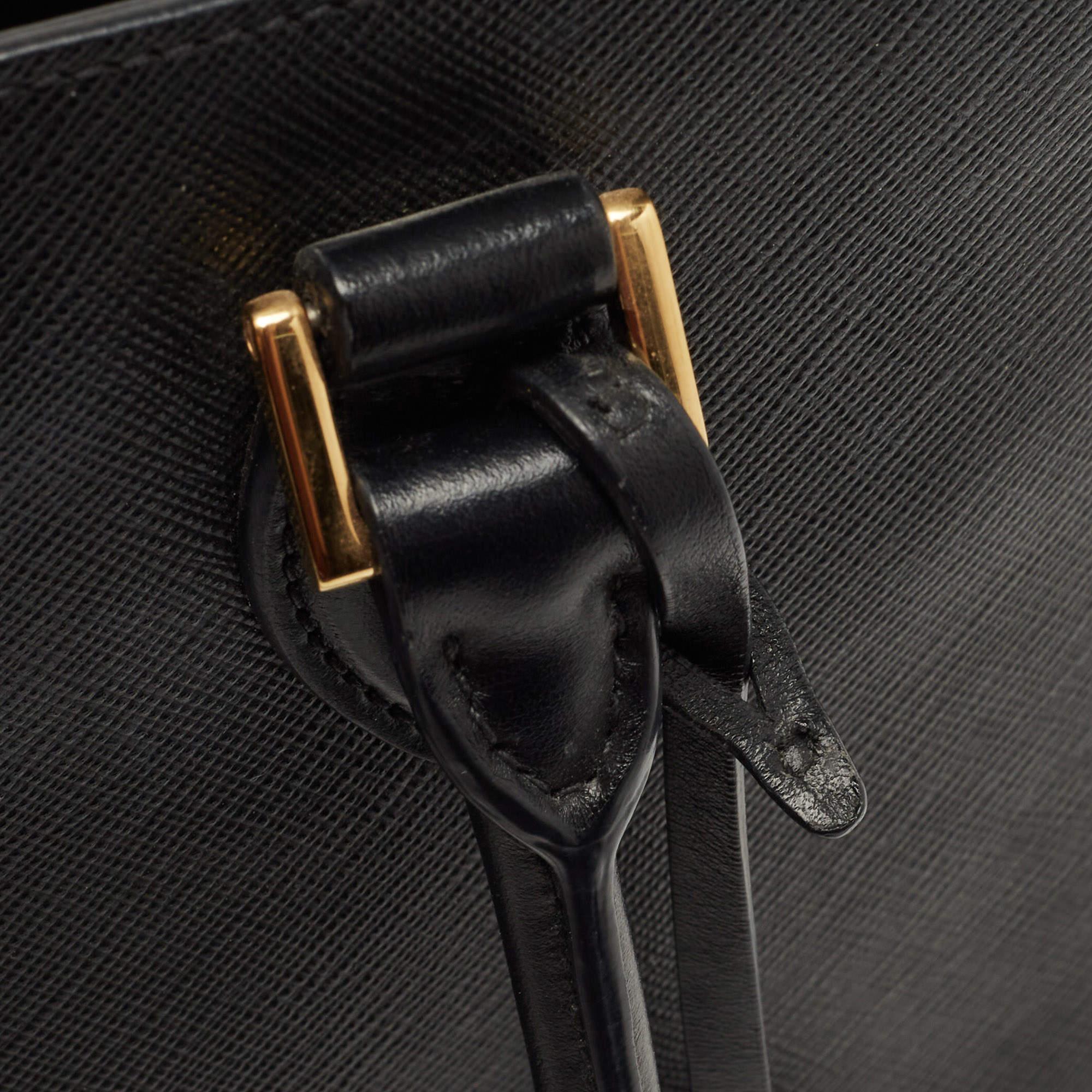 Prada Black Saffiano Leather Tote bag 9