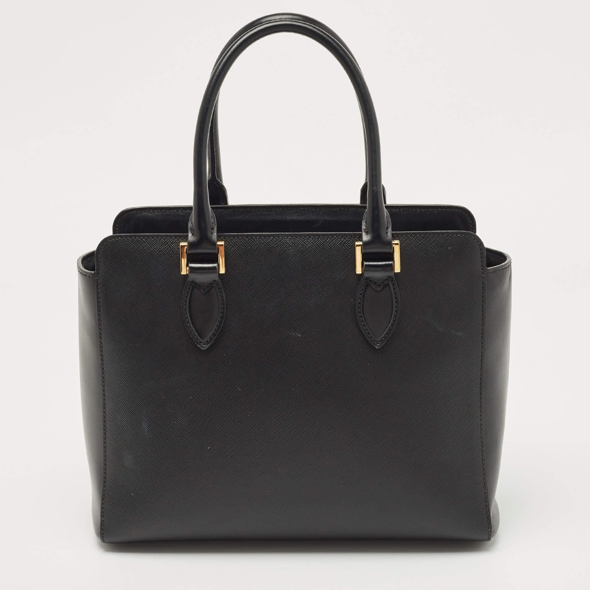 Women's Prada Black Saffiano Leather Tote bag