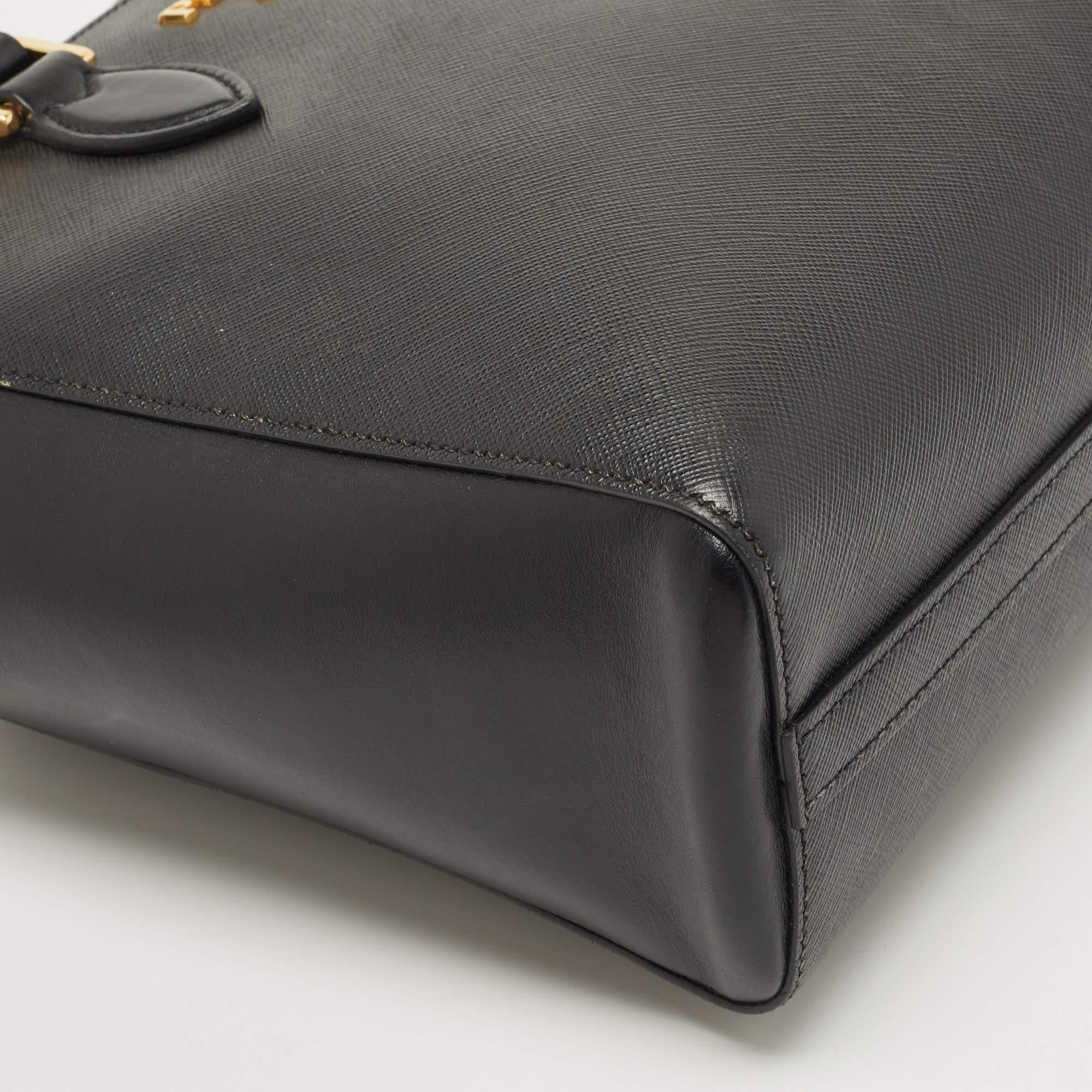 Prada Black Saffiano Leather Tote bag 2