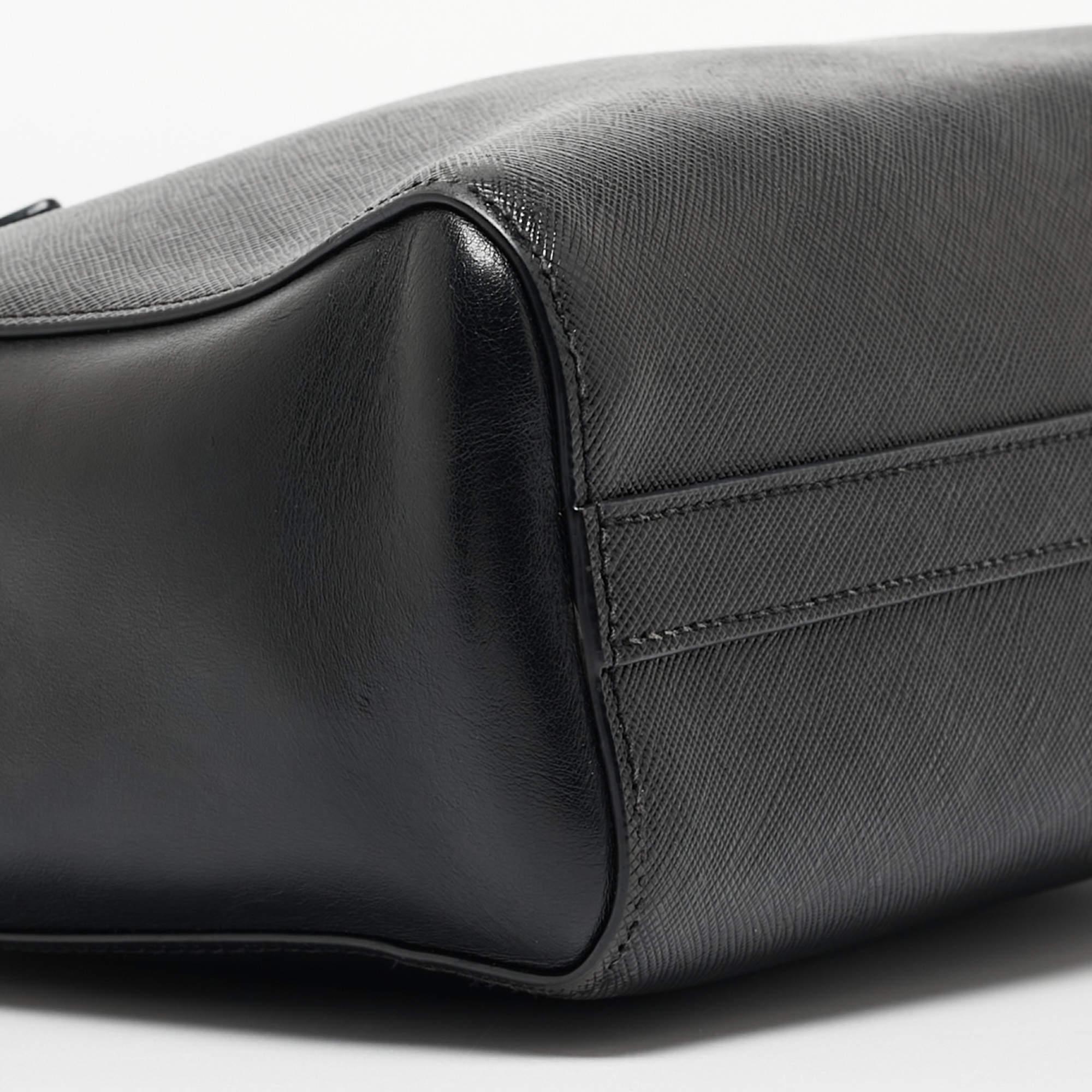 Prada Black Saffiano Leather Tote 6