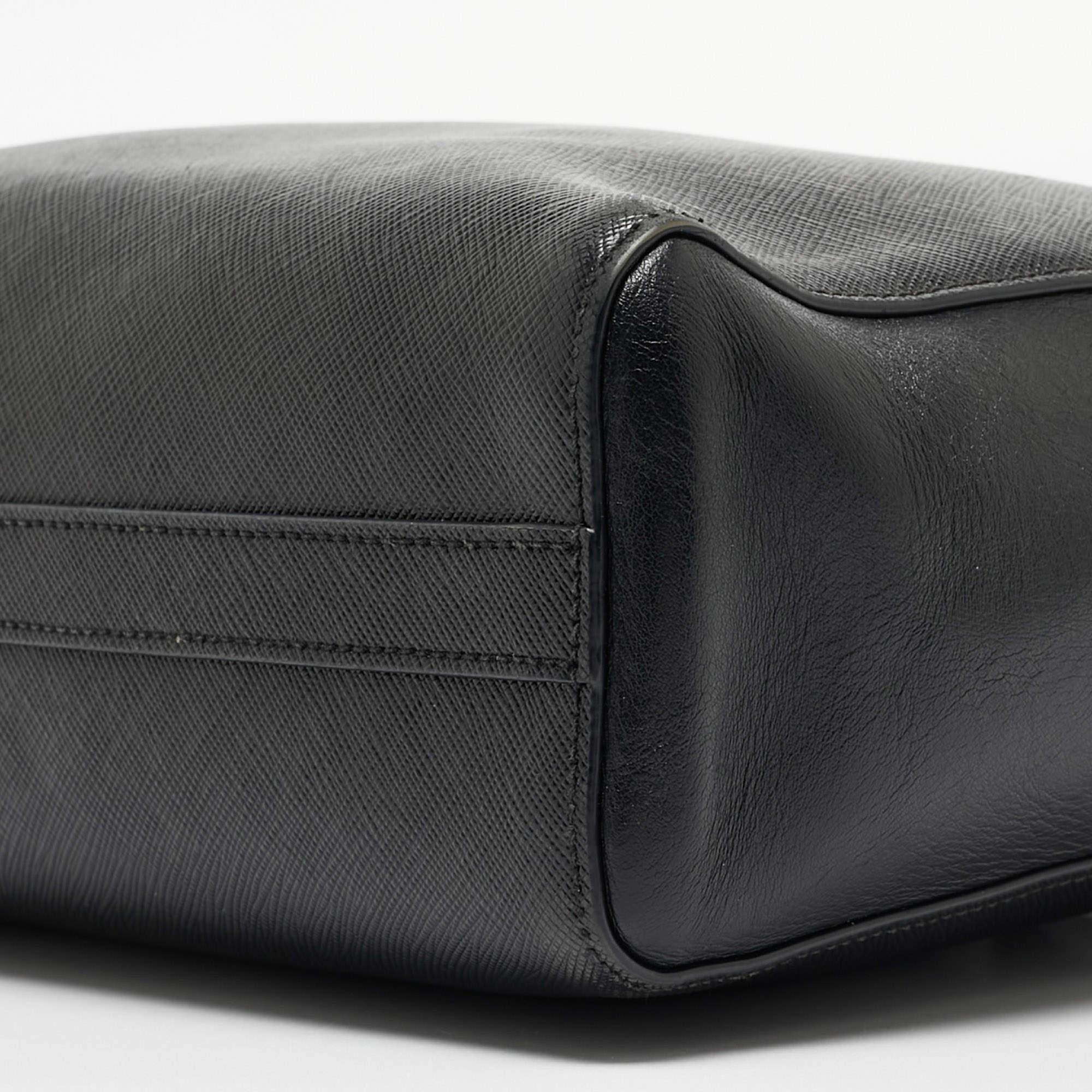 Prada Black Saffiano Leather Tote 7