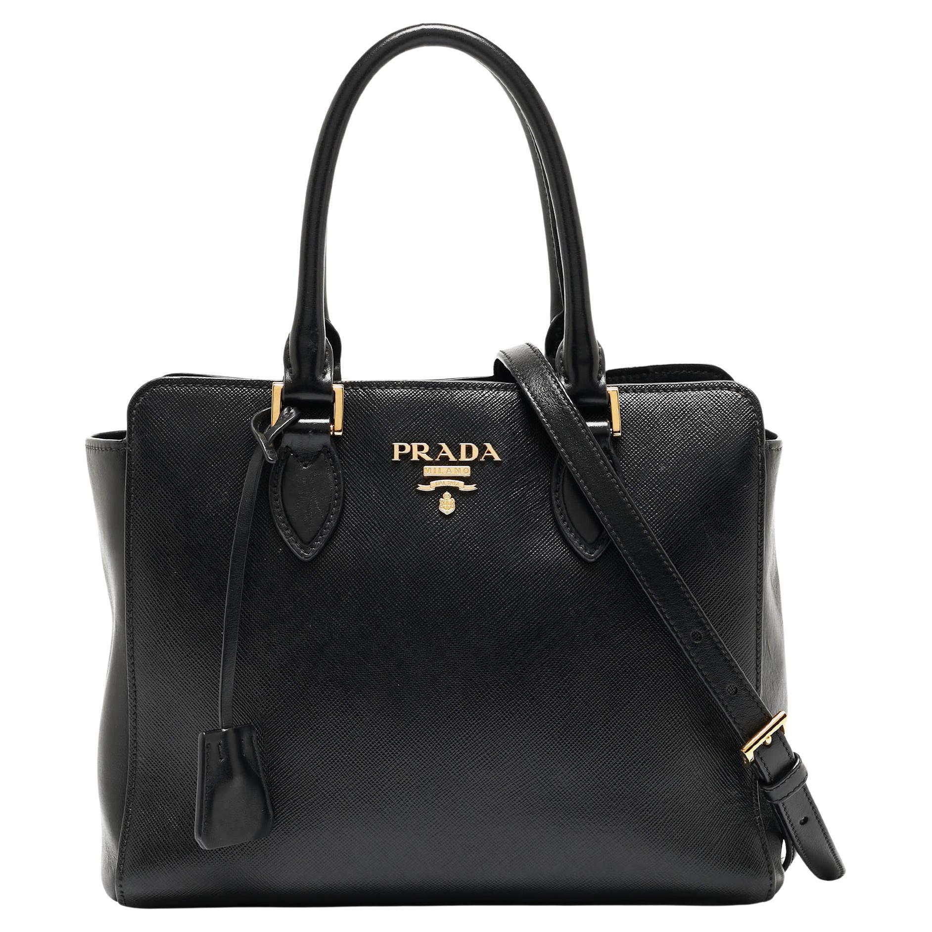 Prada Black Saffiano Leather Tote