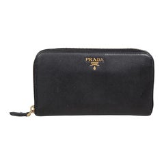 Prada Black Saffiano Leather Wallet