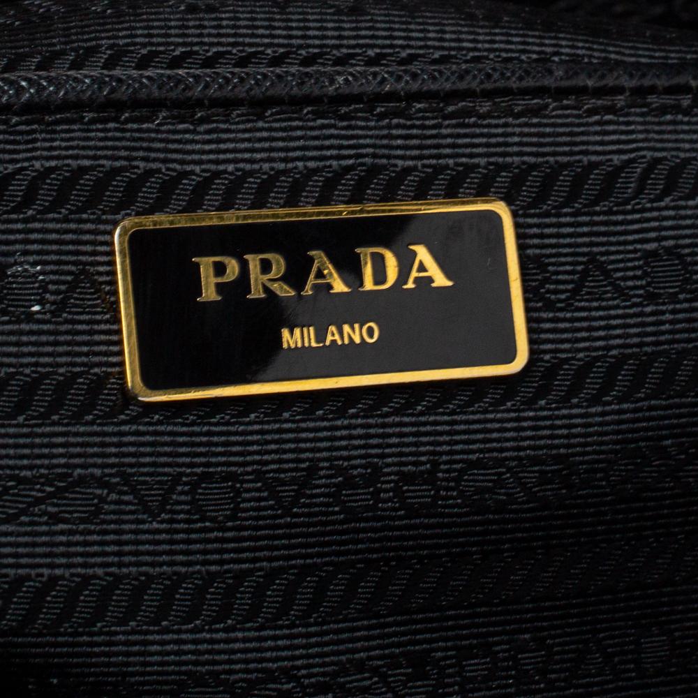 Prada Black Saffiano Lux Leather Gardener's Tote 6