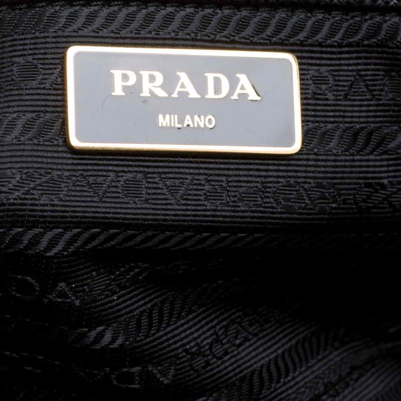 Prada Black Saffiano Lux Leather Large Double Zip Tote 3