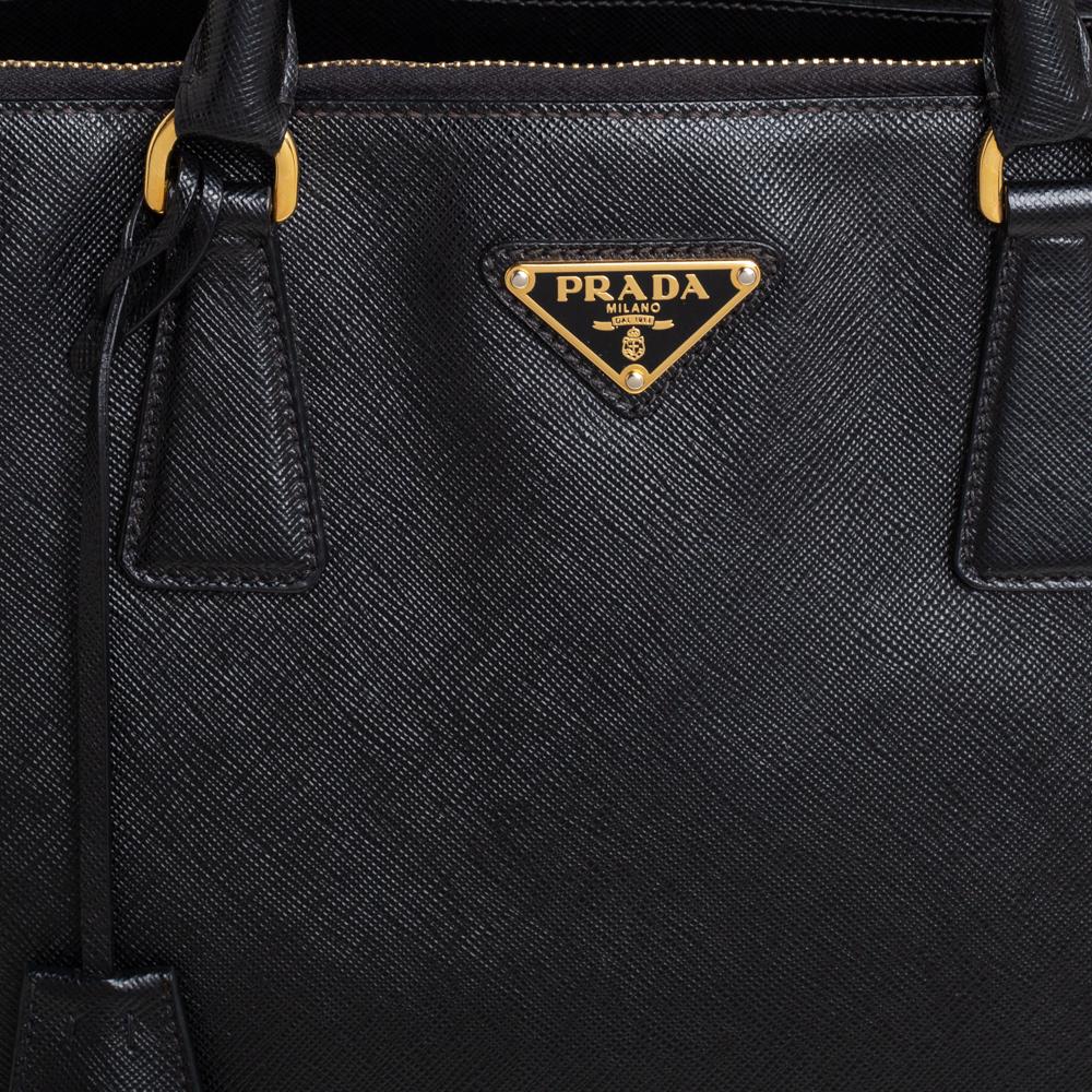 Prada Bolso Grande Galleria Piel Saffiano Lux Negro 1