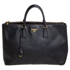 Prada - Galleria Large Saffiano Leather Tote Nero