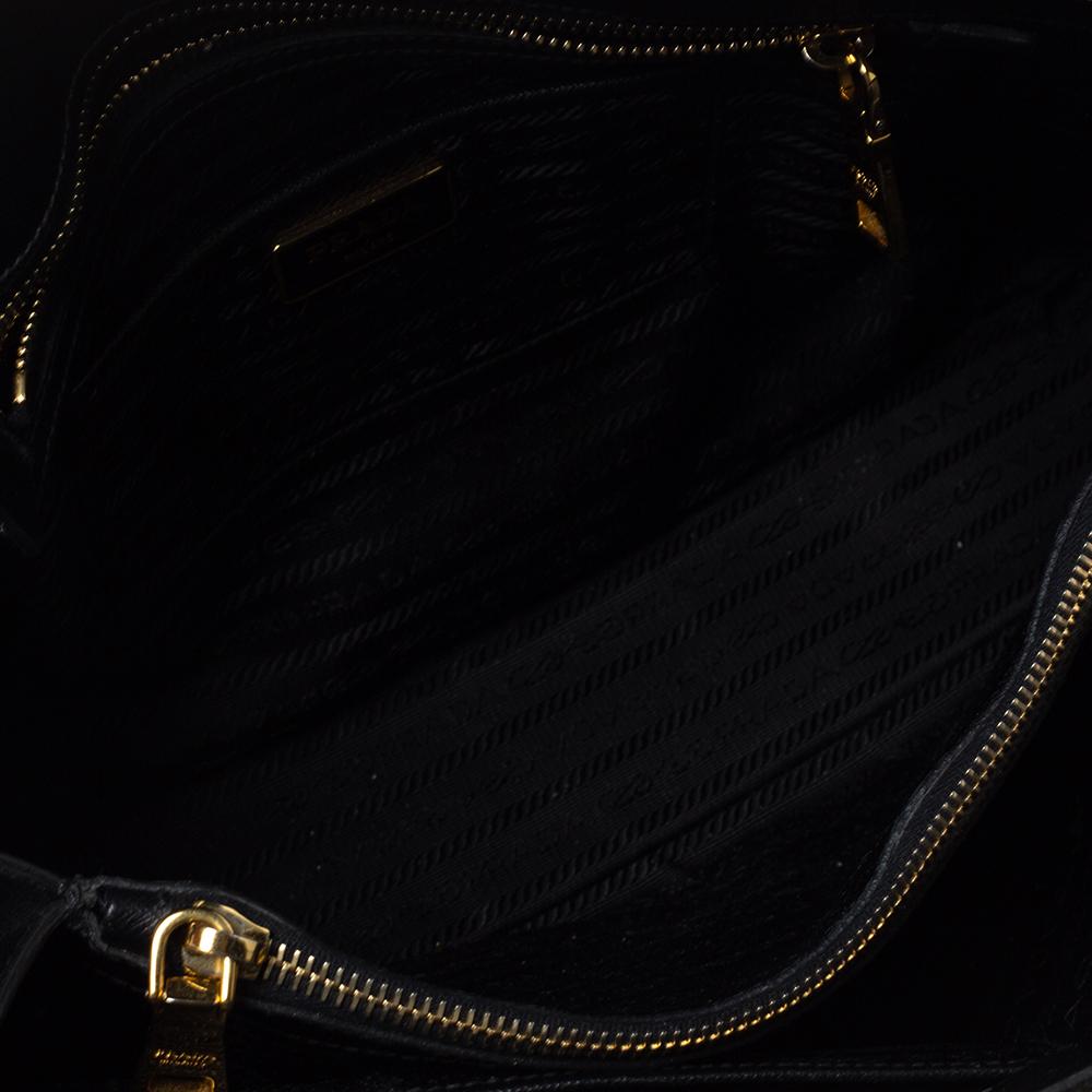 Prada Black Saffiano Lux Leather Large Promenade Bag 5