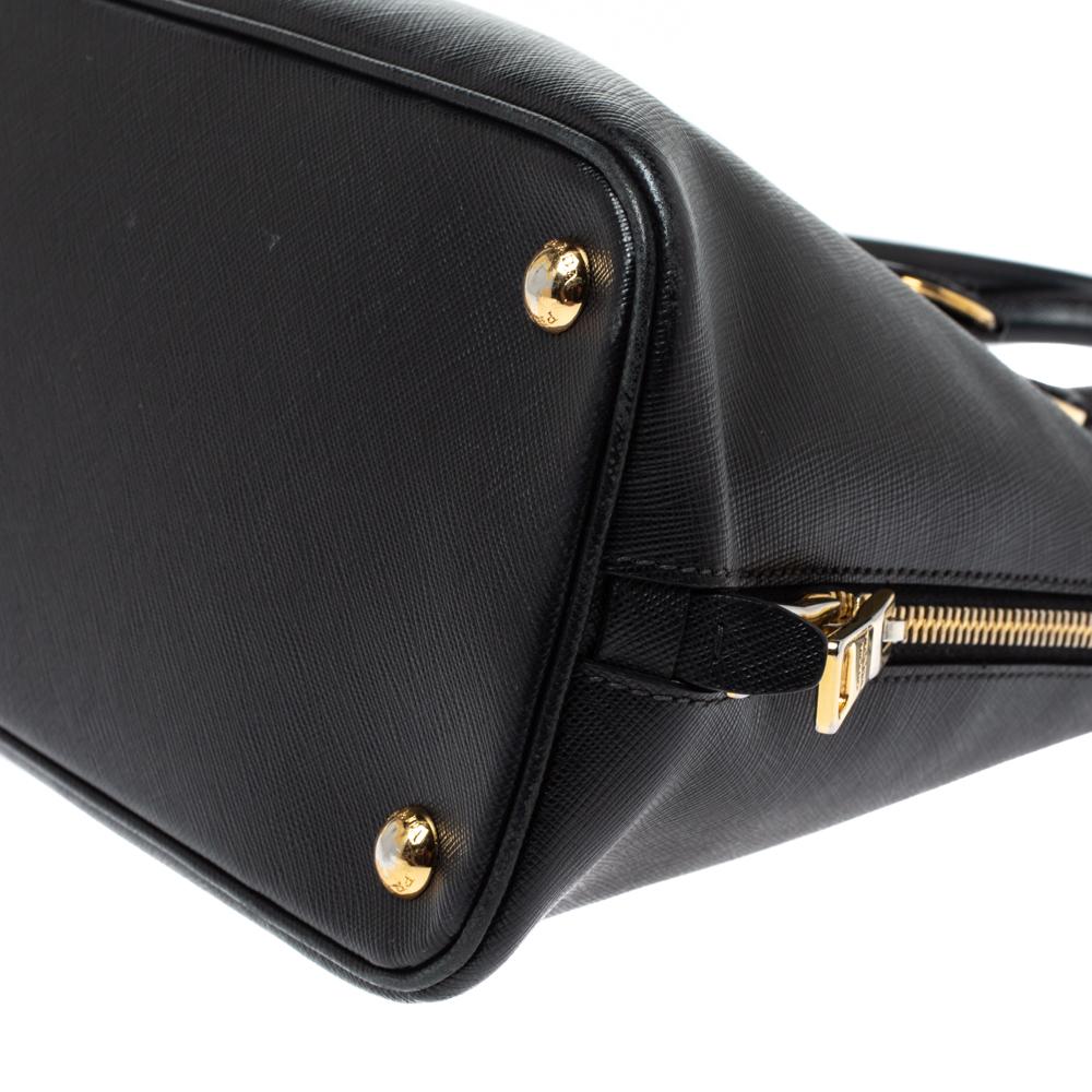 Prada Black Saffiano Lux Leather Medium Promenade Bag 4