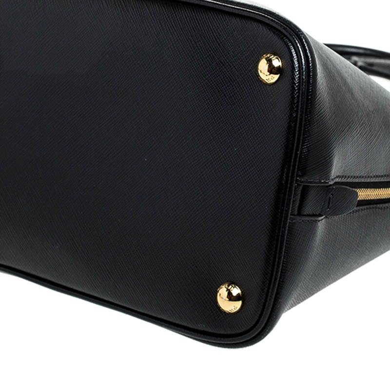 Prada Black Saffiano Lux Leather Promenade Bag 4