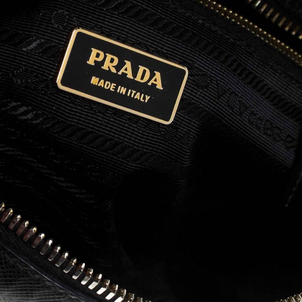 Prada Black Saffiano Lux Leather Satchel 6