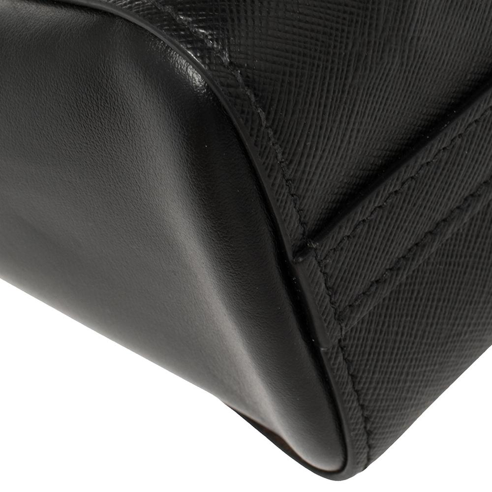 Prada Black Saffiano Lux Leather Tote 3