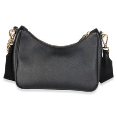 Prada Black Saffiano Re-Edition 2005 Shoulder Bag