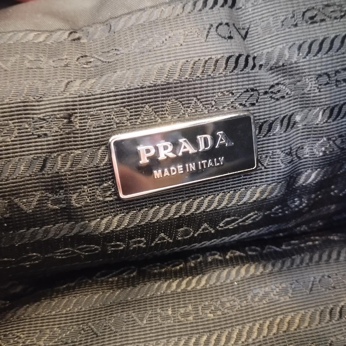Prada Black Sailcloth Backpack For Sale 3