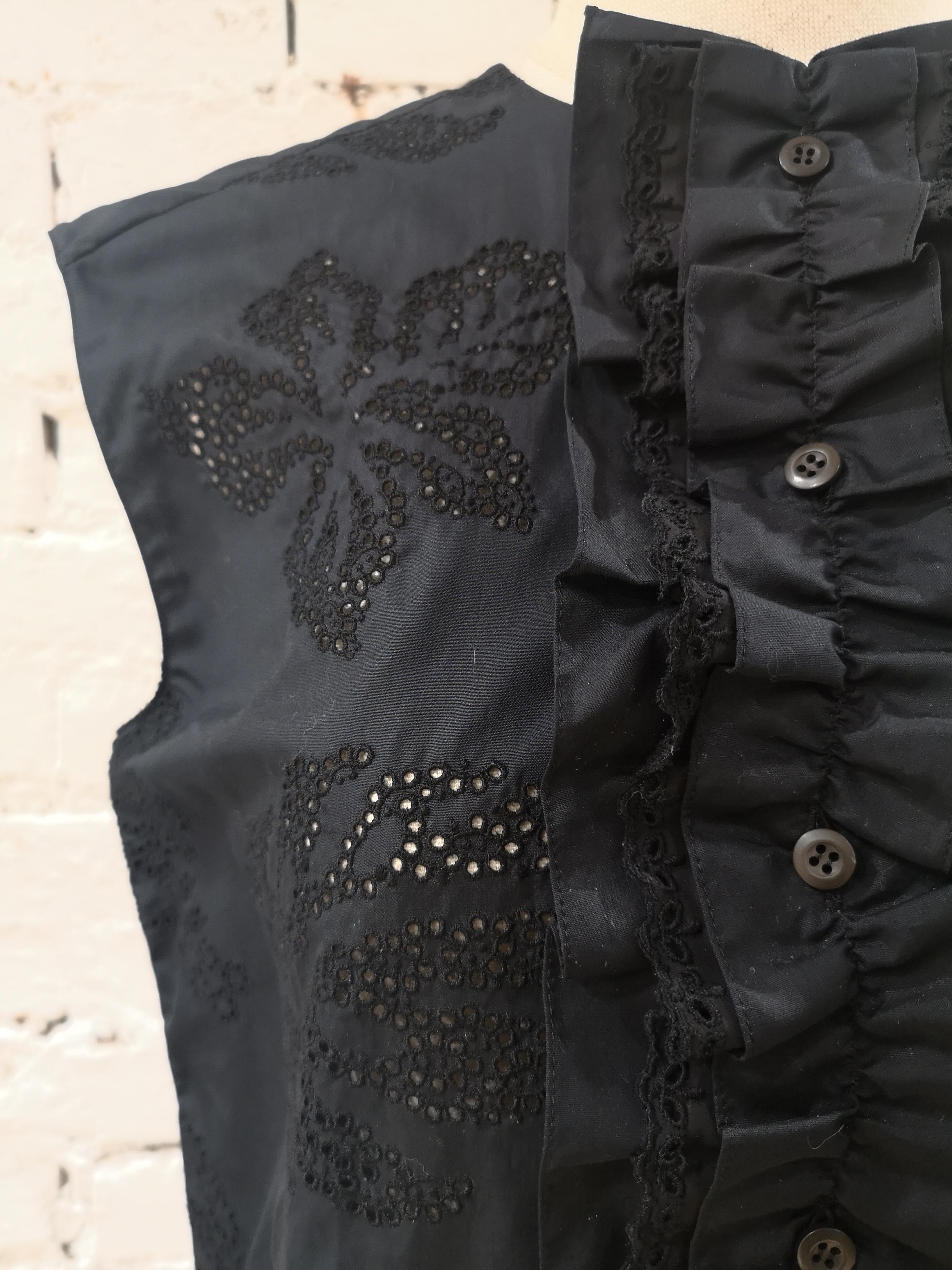 Prada Black Sangallo NWOT Dress In New Condition For Sale In Capri, IT