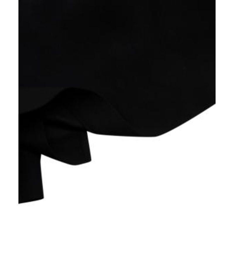 Prada black satin & lace floral applique slip dress For Sale 2