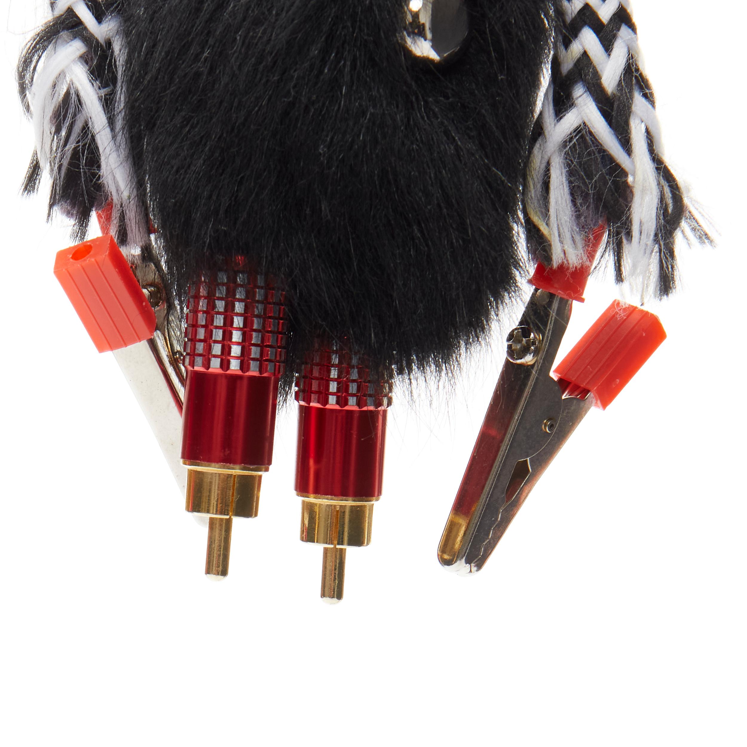 PRADA black sheep fur bolt hardware hand monster robot charm key ring
Reference: TGAS/C01538
Brand: Prada
Designer: Miuccia Prada
Material: Fur, Metal
Color: Black, Multicolour
Pattern: Solid
Closure: Clasp

CONDITION:
Condition: Excellent, this