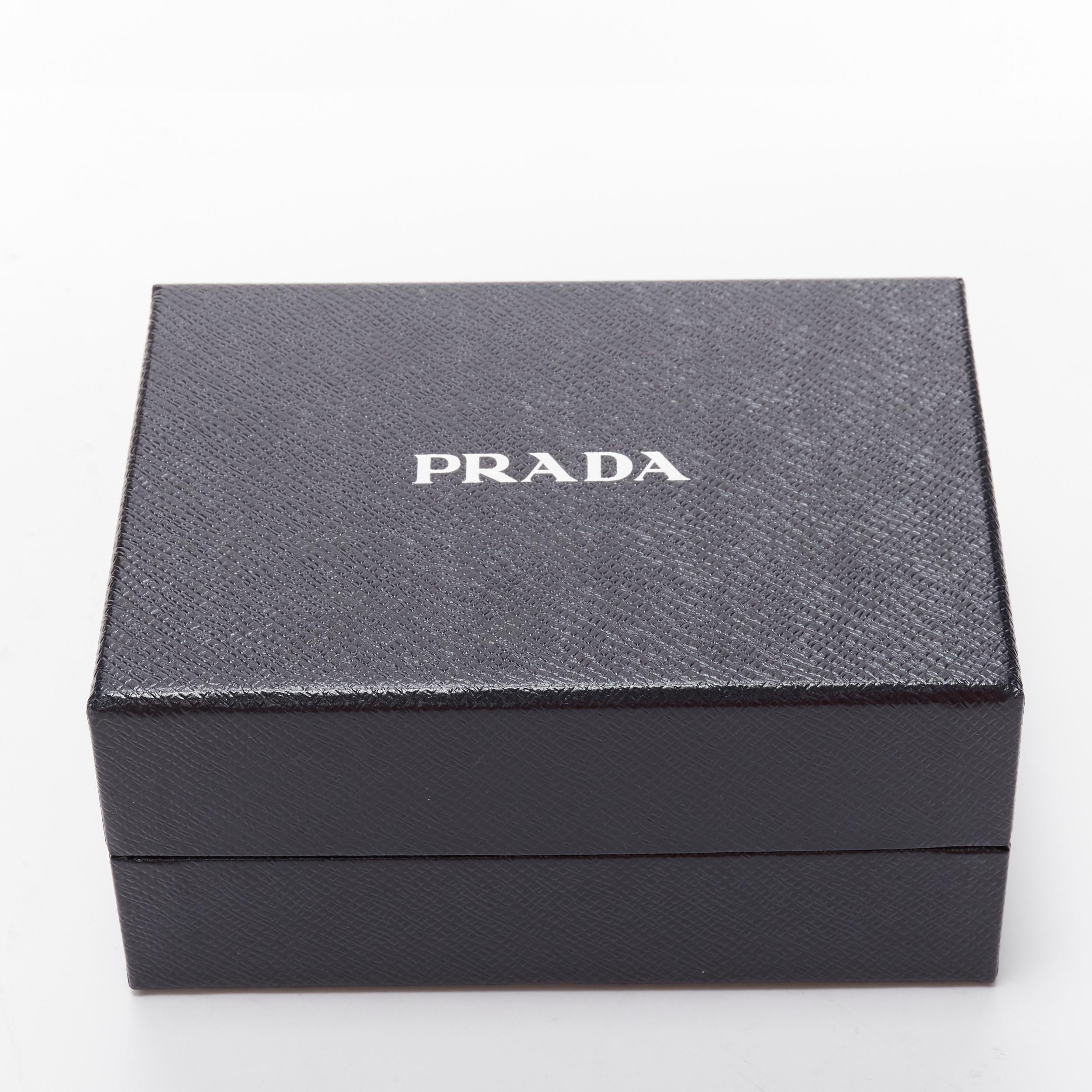 PRADA black sheep fur bolt hardware hand monster robot charm key ring 4