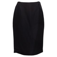 Prada Black Silk-Blend Pencil Skirt