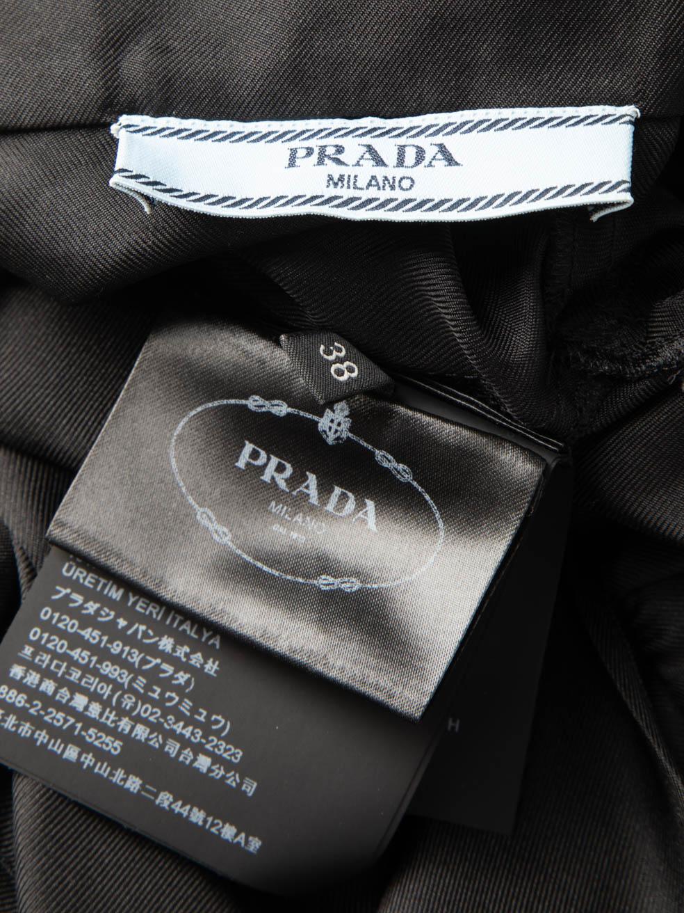 Prada Black Silk Pyjama Set Size XS 3