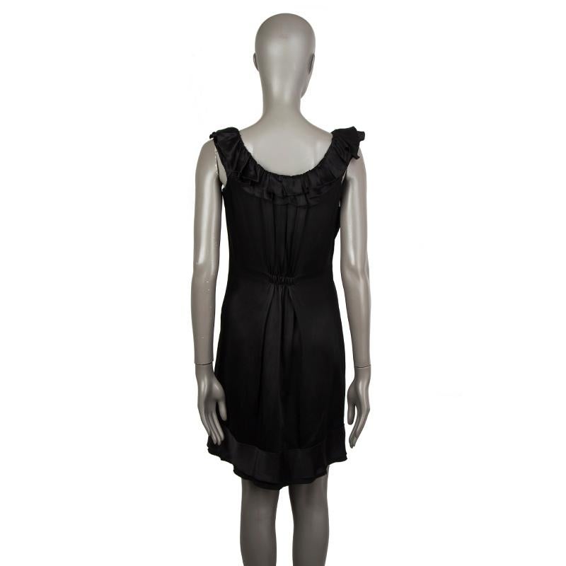 prada black silk dress