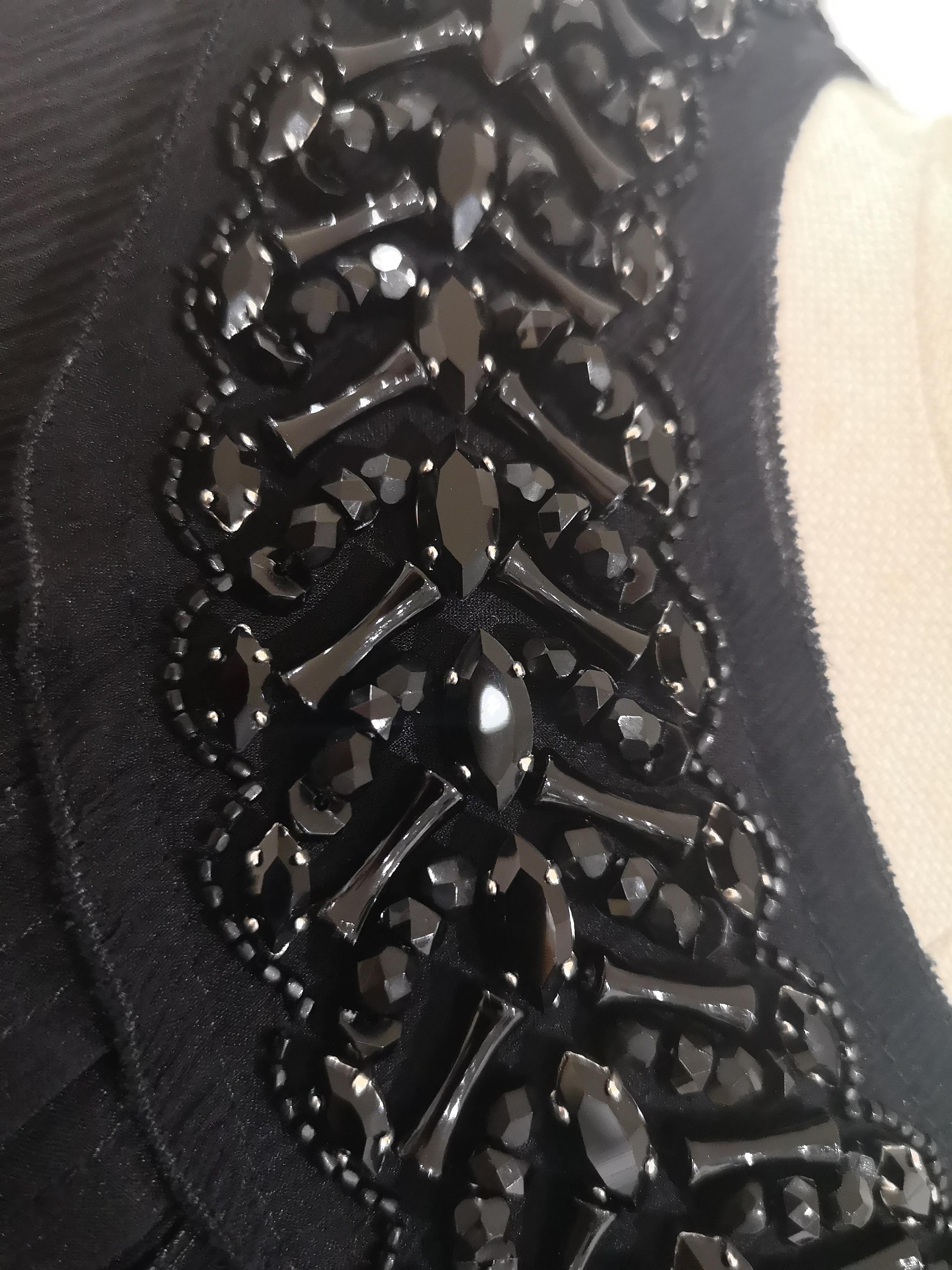 Prada Black silk with swarovsky stones Dress 3