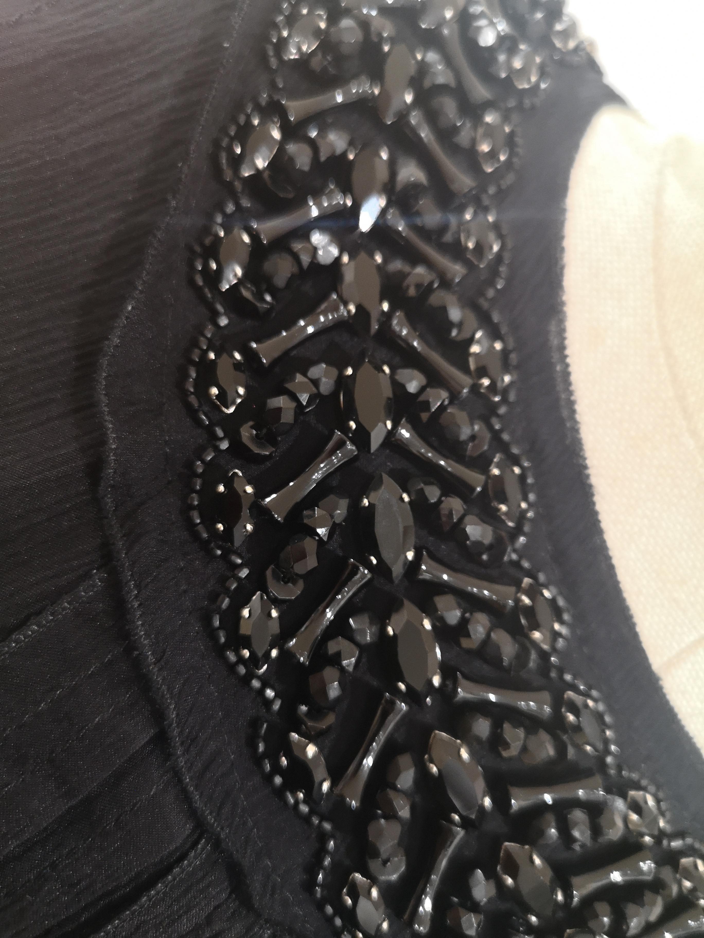 Prada Black silk with swarovsky stones Dress 4