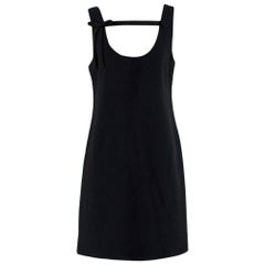 Prada Black Sleeveless Mini Dress with Bow - Size US 8