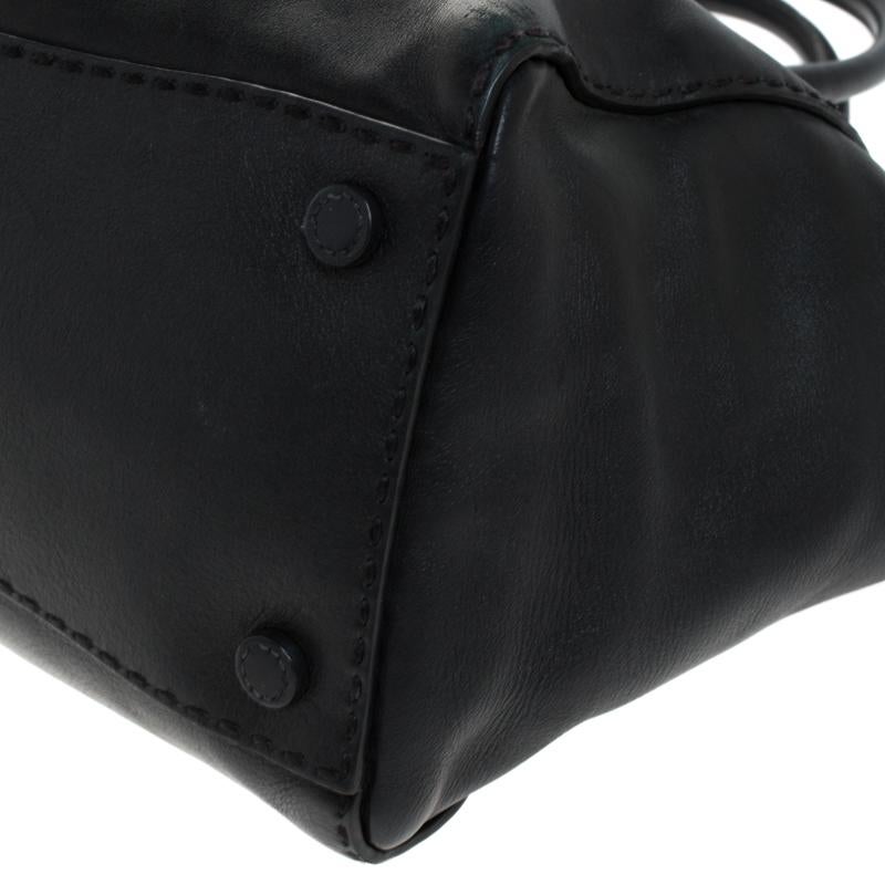 Prada Black Soft Leather Double Zip Tote 5