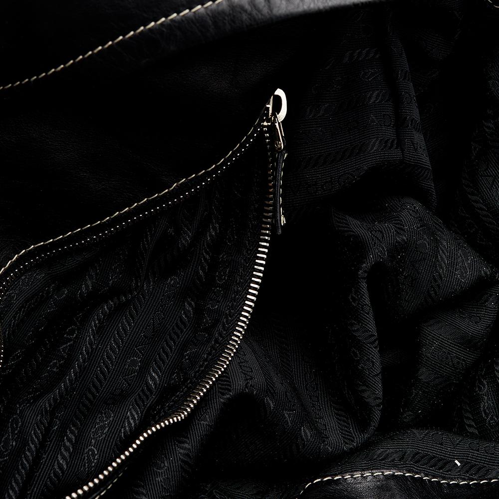 Prada Black Soft Leather Satchel 6