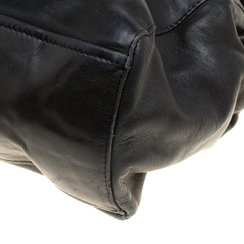 Prada Black Soft Leather Satchel 1