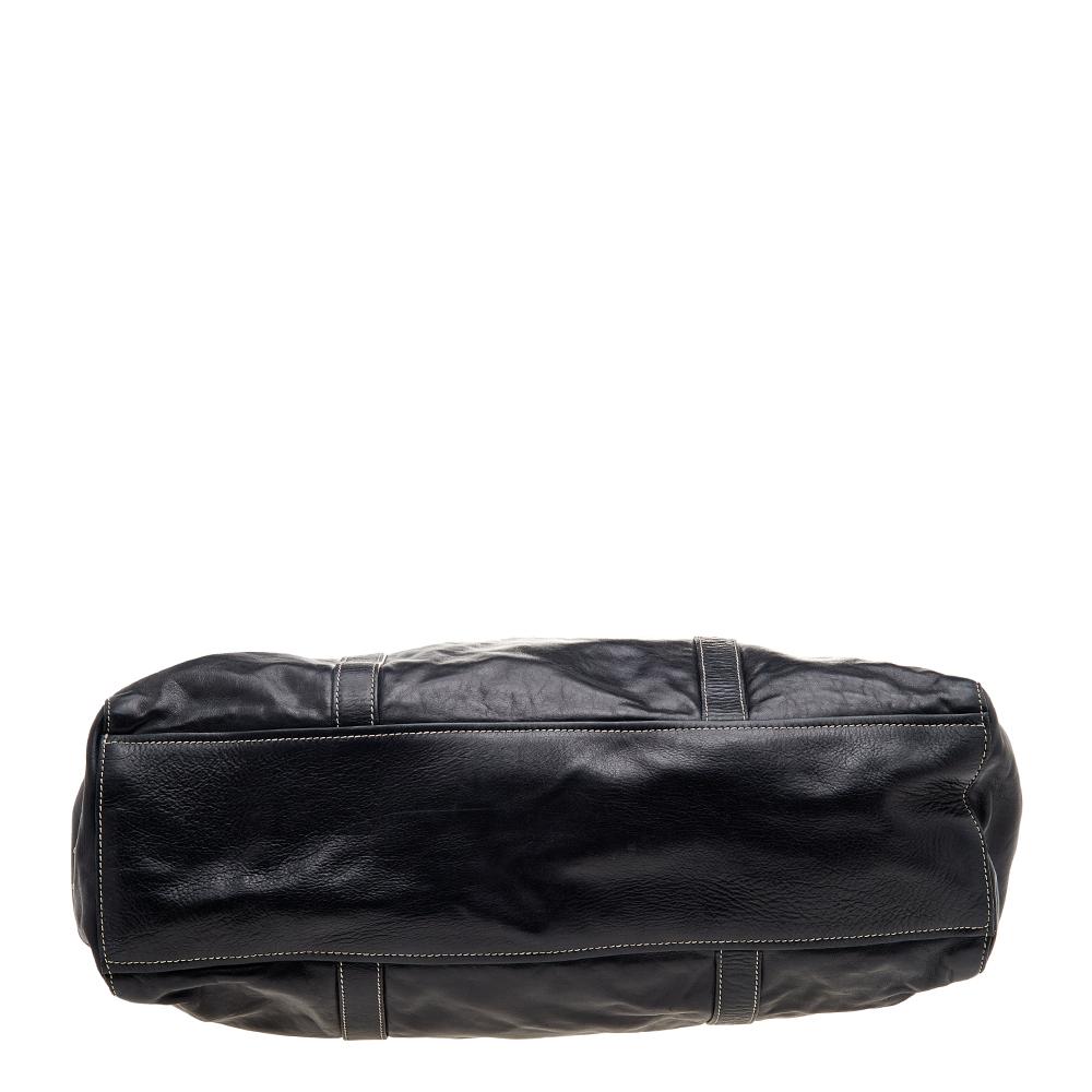 Prada Black Soft Leather Satchel 1