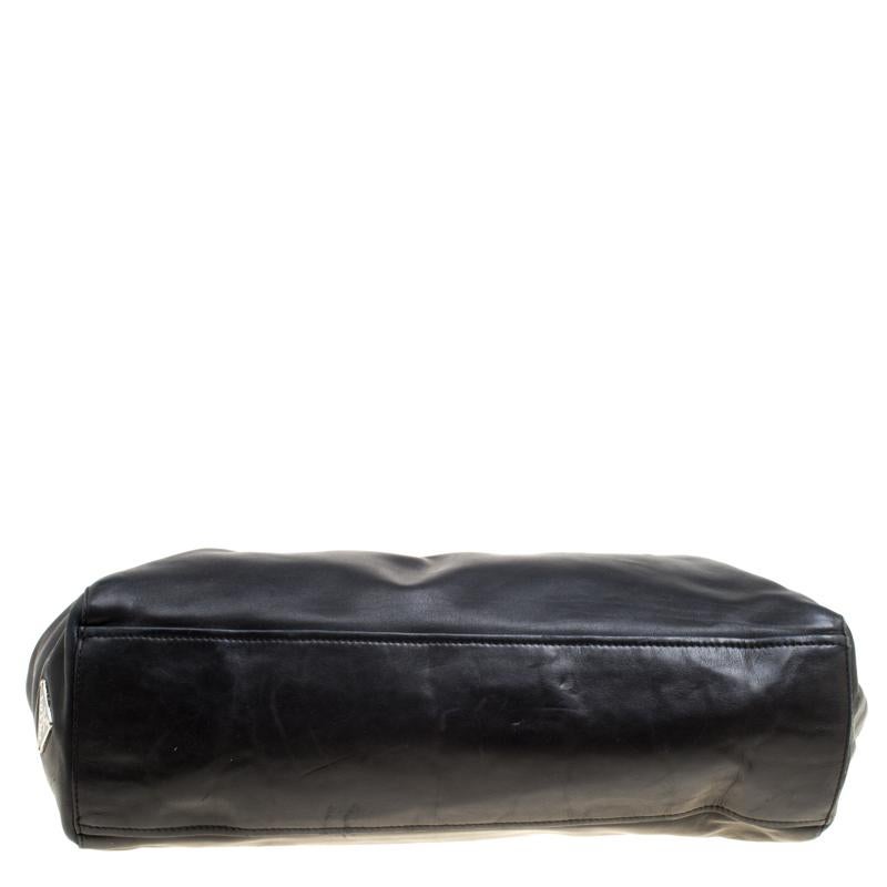 Prada Black Soft Leather Satchel 5