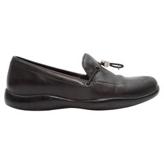 Prada Black Sport Leather Loafers