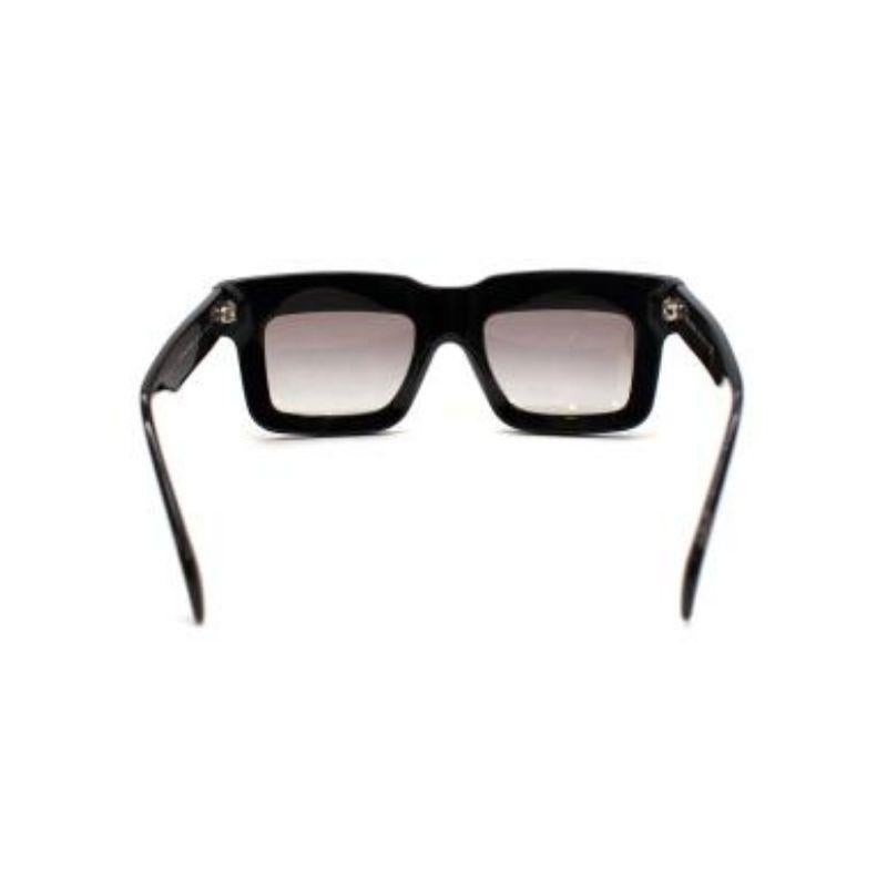 Women's Prada Black SPR11QS Square Sunglasses For Sale