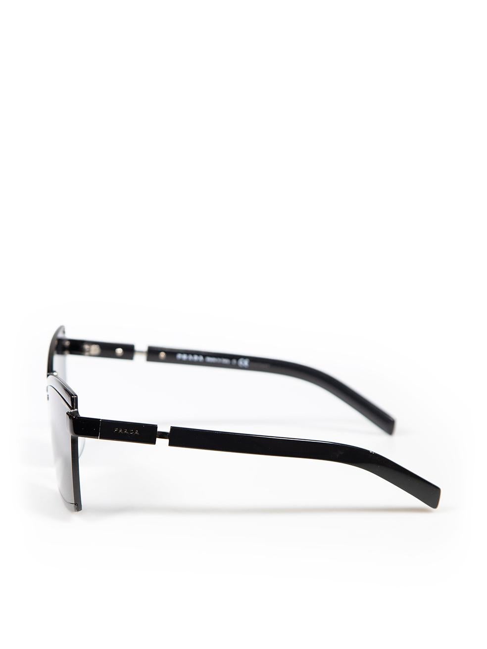  Lunettes de soleil à monture carrée SPR61X noires de Prada Pour femmes 