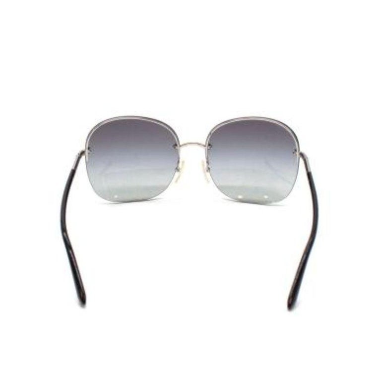 prada black square sunglasses
