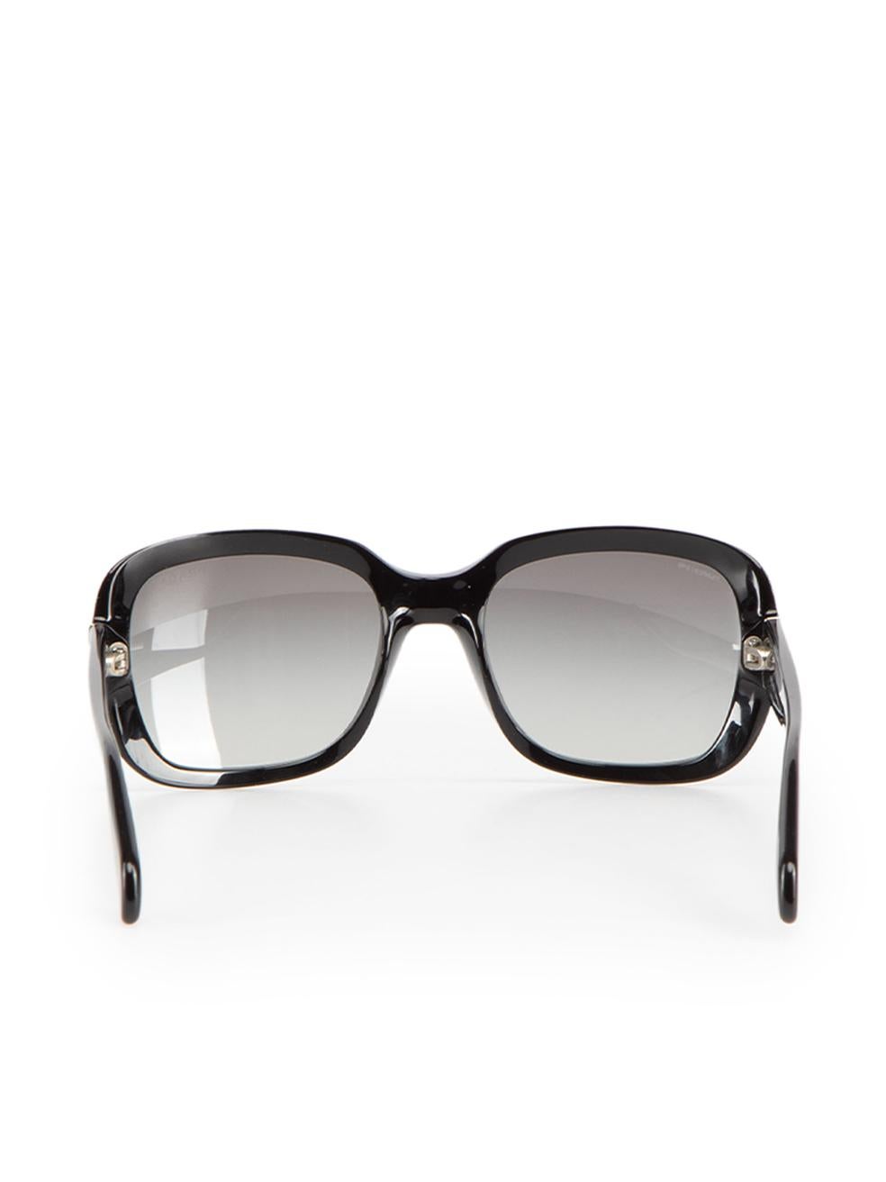 Prada Black Square Tinted Sunglasses In Good Condition For Sale In London, GB