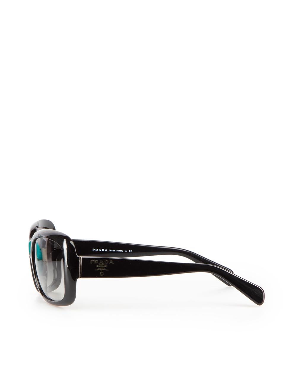 Women's Prada Black Square Tinted Sunglasses For Sale