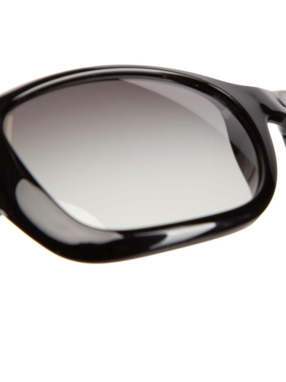 Prada Black Square Tinted Sunglasses For Sale 1