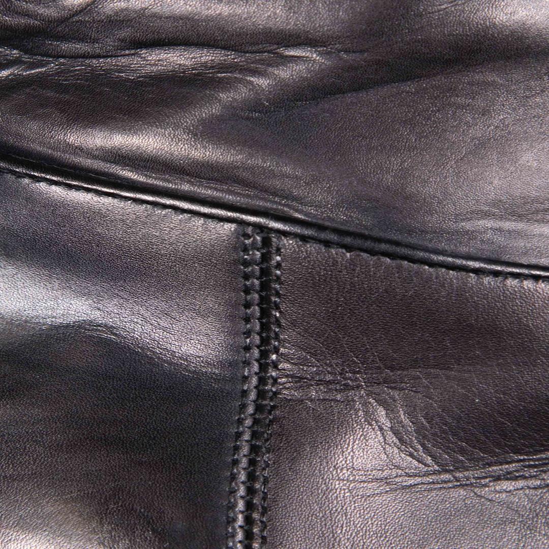 Prada Black Square Toe Heeled Leather Boots Size IT 38 1