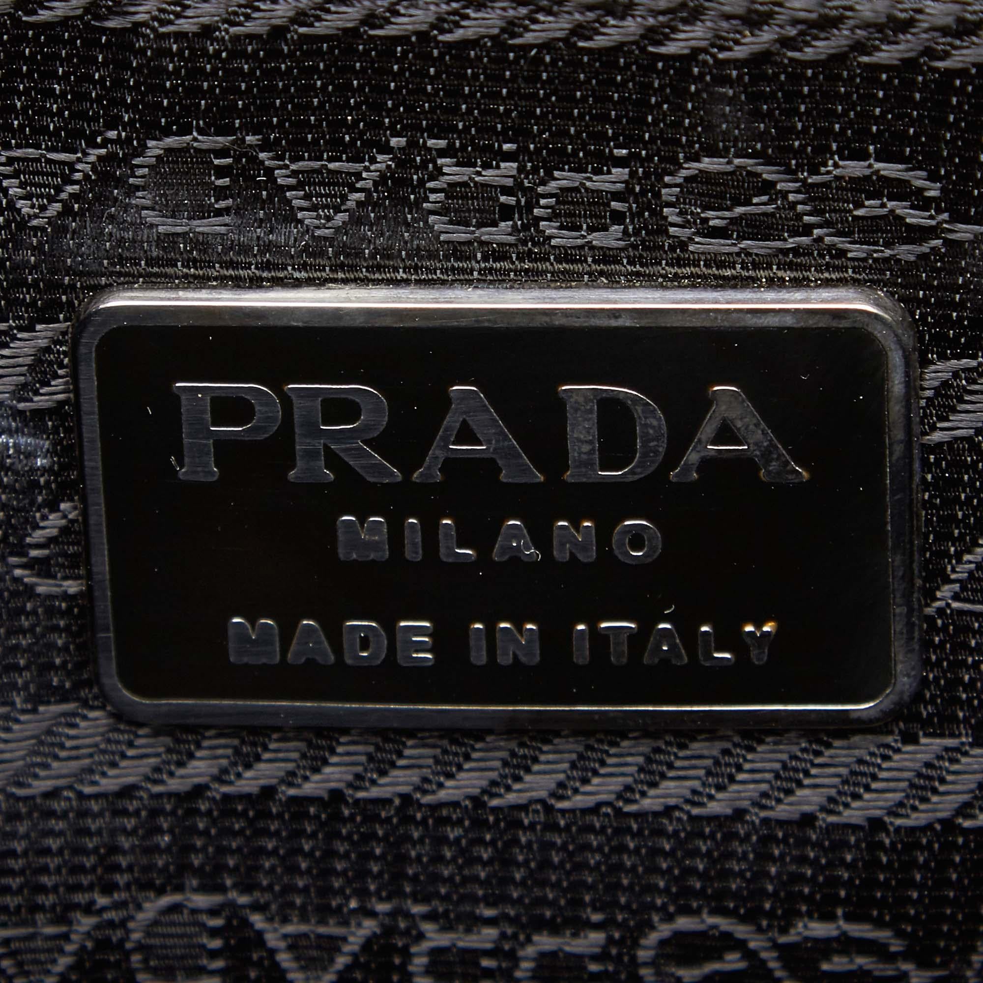 Prada Black Suede Shoulder Bag 2