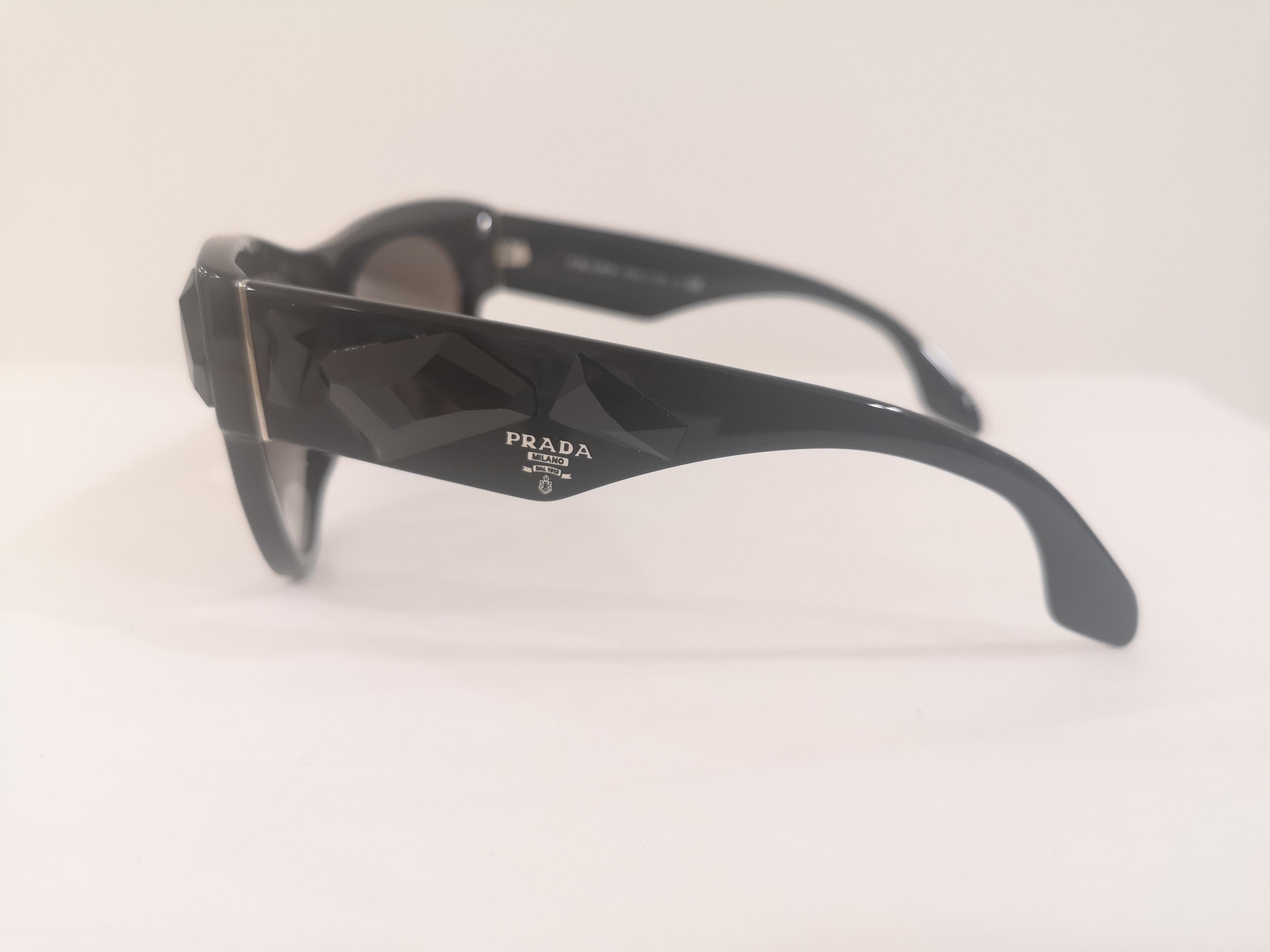 Women's or Men's Prada black swarovski sunglasses NWOT For Sale