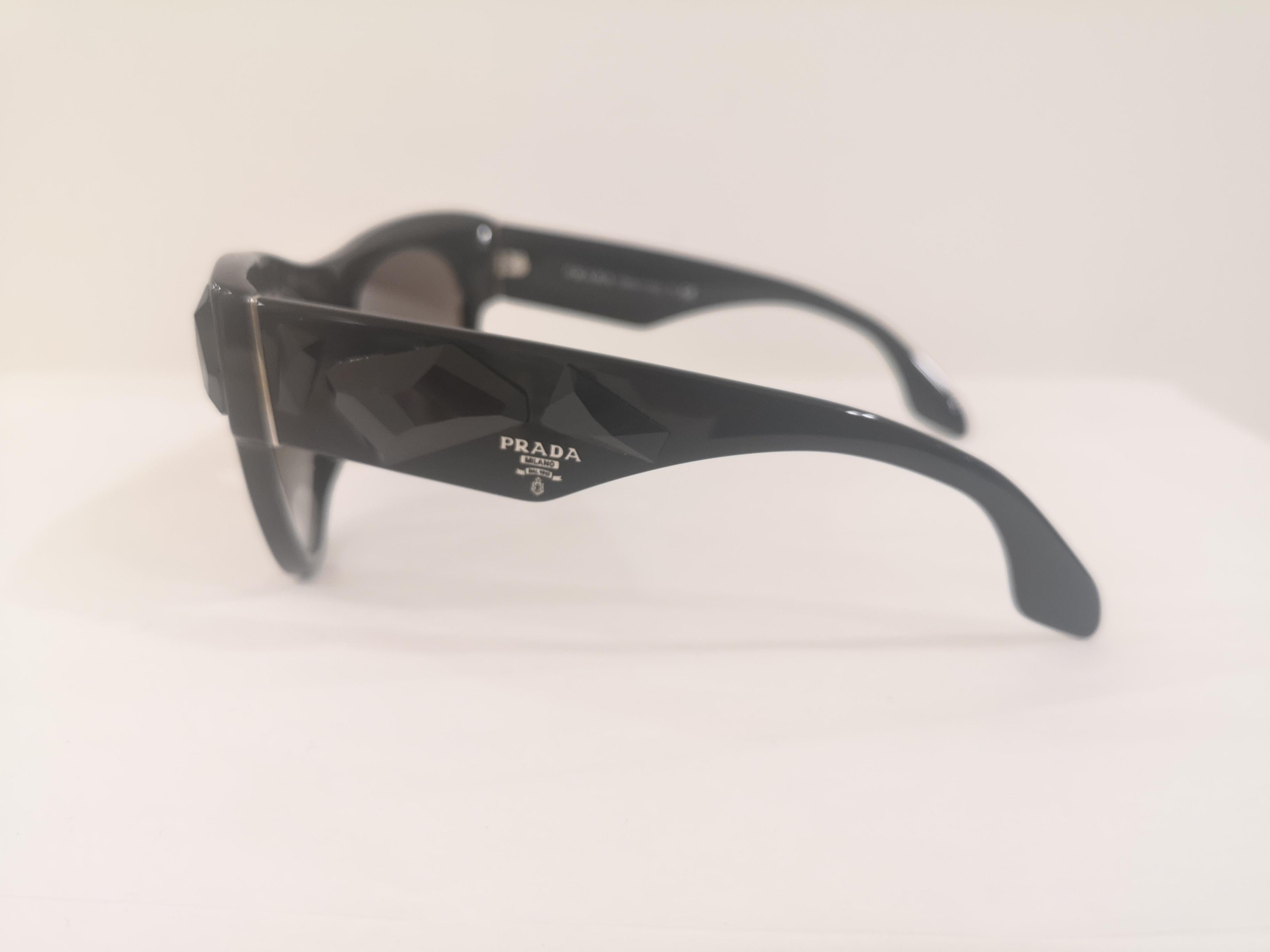 Prada black swarovski sunglasses NWOT For Sale 1