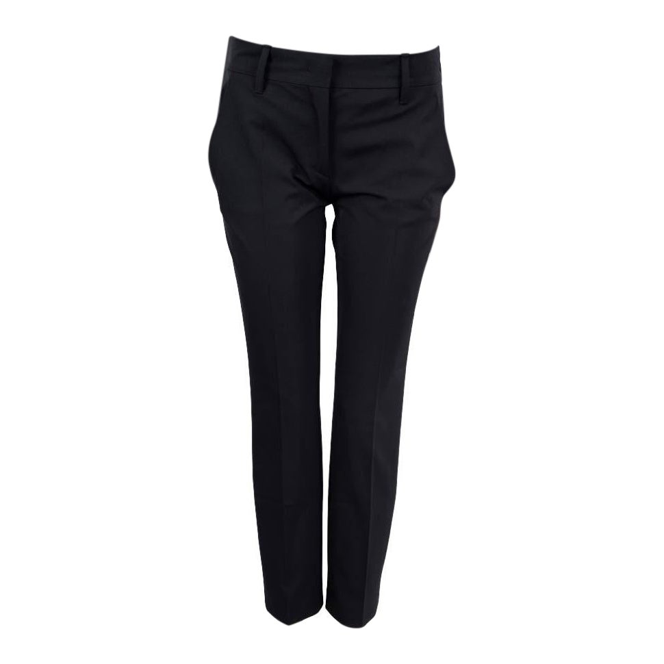 PRADA noir Pantalon TAPERED en tissu technique extensible 38 XS