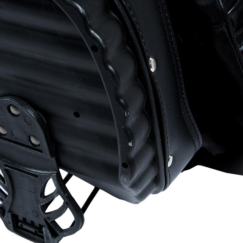 Prada Black Tessuto and Saffiano Leather Golf Bag 5