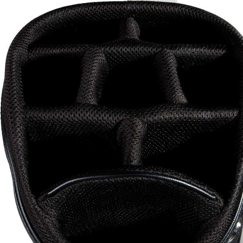 Choose luxury every step of the way, even to the golf course! Prada has made this wonderful golf bag, and it is sure to win your favour. The bag has been crafted from high-quality nylon as well as Saffiano leather and equipped with golf club slots,