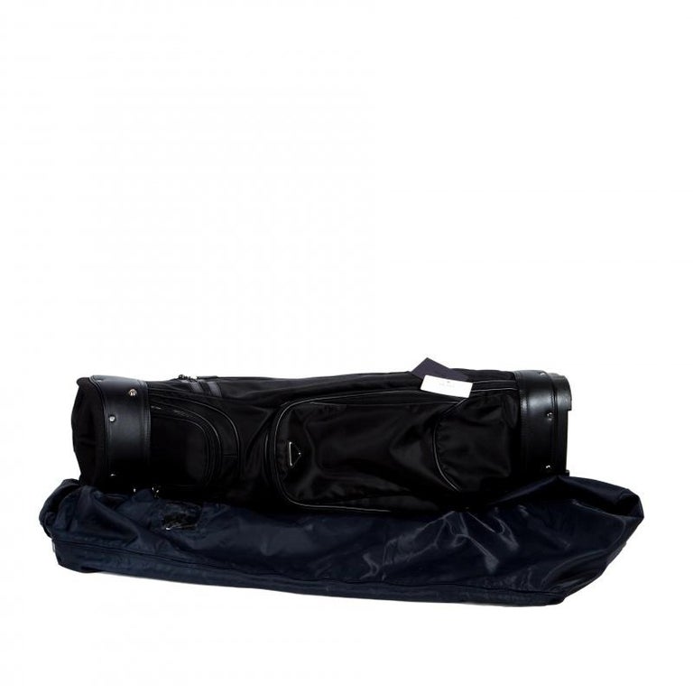Prada Black Tessuto and Saffiano Leather Golf Bag For Sale at 1stDibs