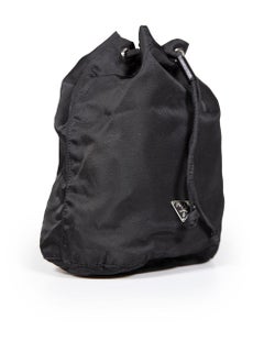 Prada Black Tessuto Drawstring Pouch