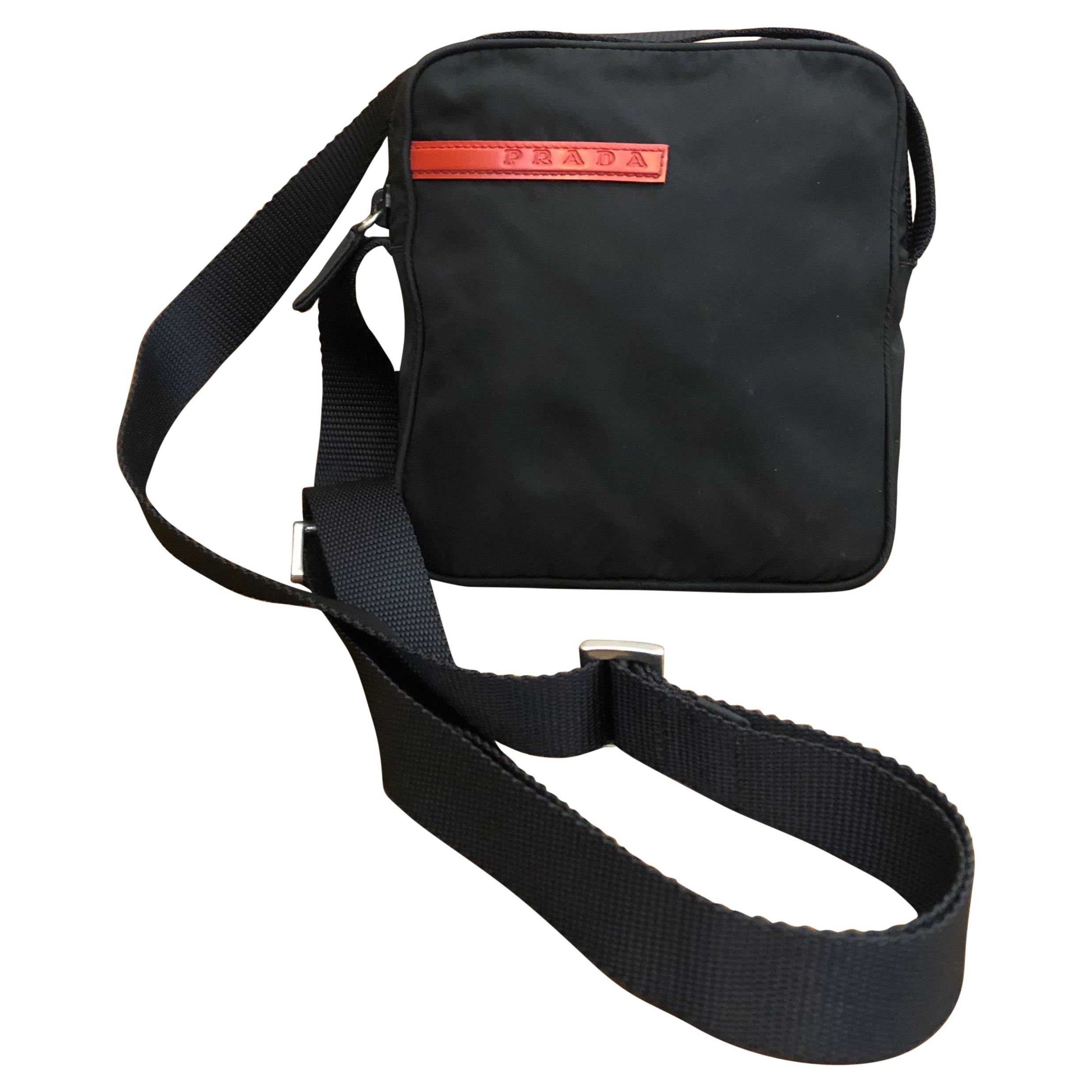 PRADA Black Tessuto Mini Crossbody Bag Unisex at 1stDibs | prada side bag, prada  man bag, prada mens bag